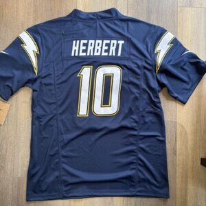 NEW NFL Chargers #10 "Herbert" Jersey Adult L